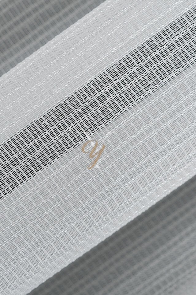 9198 Tül Perde V-01 Beyaz